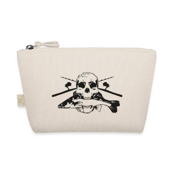 JSA Fishing Skull (L) black in high quality - Bio-Täschchen - Natur - Vorne