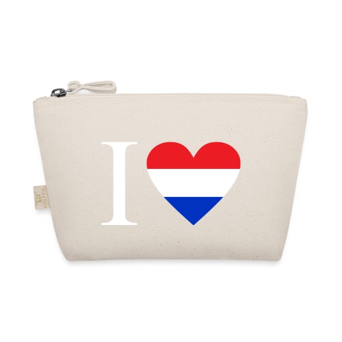 Ik hou van Nederland | Hart met rood wit blauw - Bio Tasje