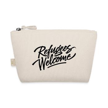 Refugees Welcome Logo - Bio-Täschchen - Natur - Vorne
