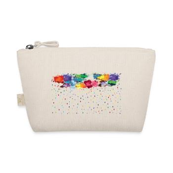rainbow rainy day (wide) - Organic Pouch - nature - Front