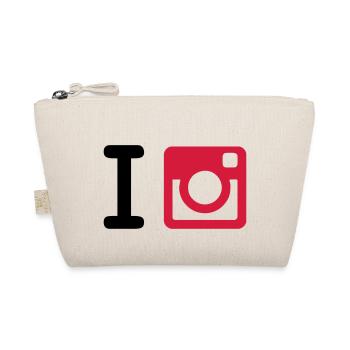 I Instagram + Yours (I Heart NewYork Style) - Organic Pouch - nature - Front