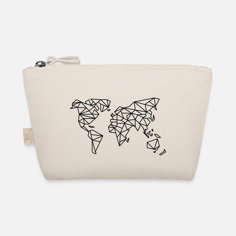 World Map Organic Pouch