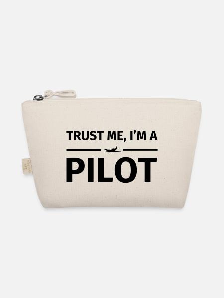 Trust Me I'm a Pilot - Bio-Täschchen - Natur - Vorne