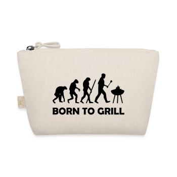 born to grill - Bio-Täschchen - Natur - Vorne