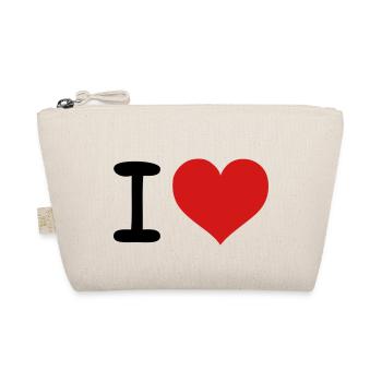 I HEART - Organic Pouch - nature - Front