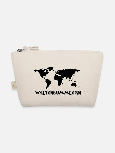 WeltenbummlerIN - Bio-Täschchen - Natur