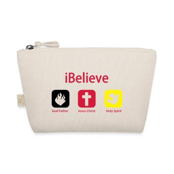 iBelieve - Jesus Shirt (UK) - Bio-Täschchen - Natur - Vorne