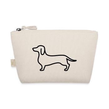 sausage dog - Organic Pouch - nature - Front