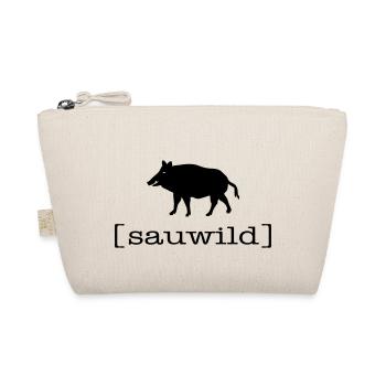 sauwild wild sau wildschwein wildsau schwein eber - Bio-Täschchen - Natur - Vorne