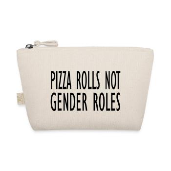 Pizza rolls not gender roles - Organic Pouch - nature - Front