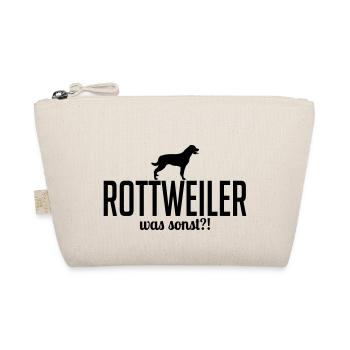 ROTTWEILER was sonst Hundespruch Wilsigns Hunde - Bio-Täschchen - Natur - Vorne
