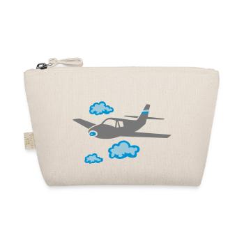 Flugzeug fliegen Himmel - Bio-Täschchen - Natur - Vorne