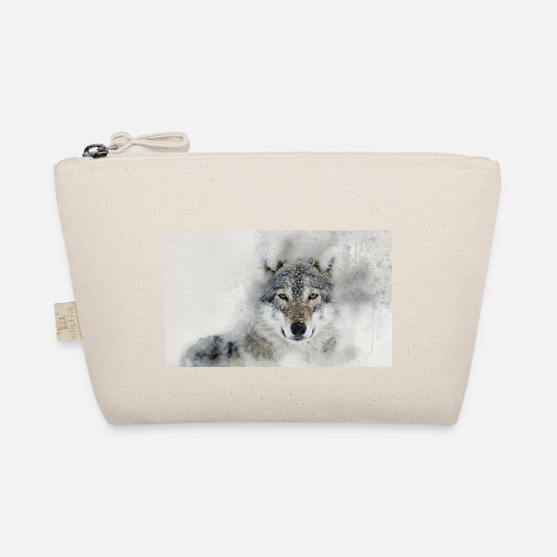 Wolf - Bio-Täschchen - Natur