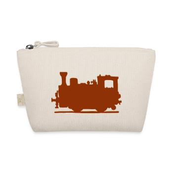 Vintage Steam Train - Organic Pouch - nature - Front