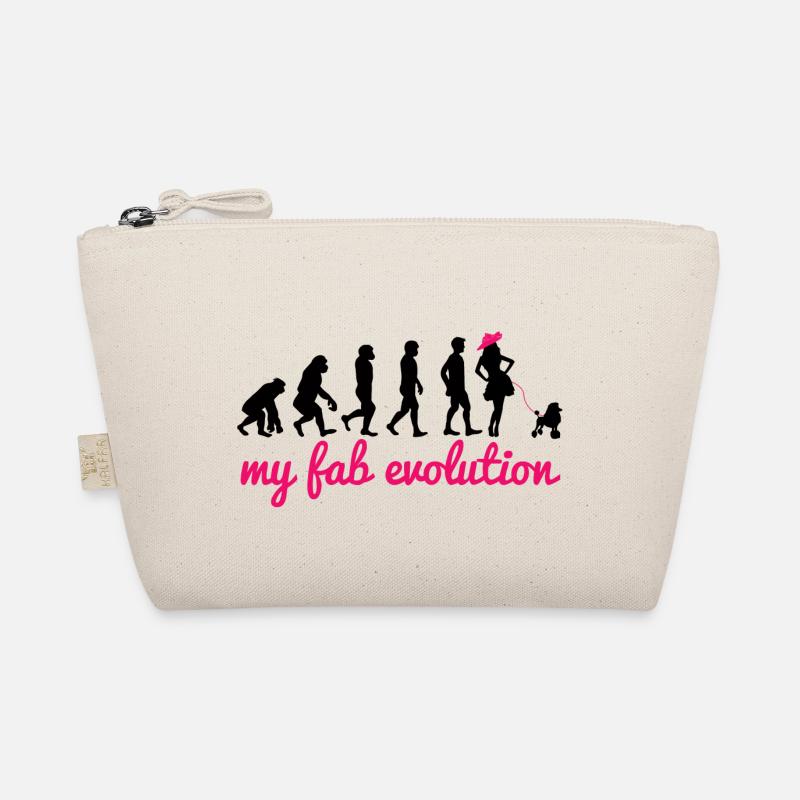 Hund / Pudel: My Fab Evolution - Bio-Täschchen - Natur