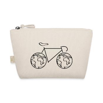 Une route - en vélo à travers le monde. - Trousse biologique - nature - Devant