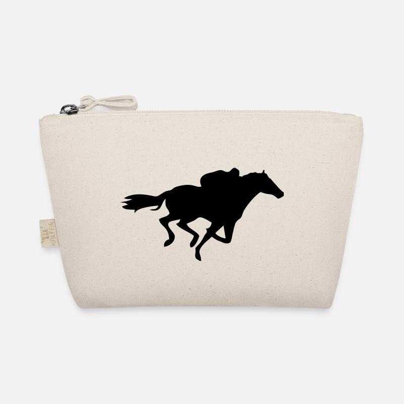 Cheval de course cheval galopant avec le cavalier - Trousse biologique - nature