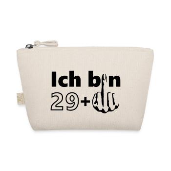Ich bin 29 + - Bio-Täschchen - Natur - Vorne