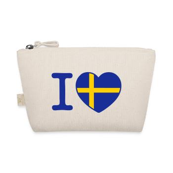 I Love Sweden - Organic Pouch - nature - Front