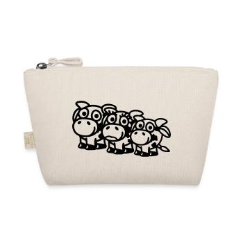 cow_family_with_boy_1c - Organic Pouch - nature - Front
