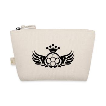 fußball logo wings and crown - Bio-Täschchen - Natur - Vorne