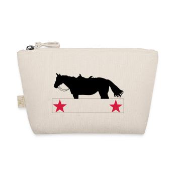 QH-Westernhorse-Sterne - Bio-Täschchen - Natur - Vorne