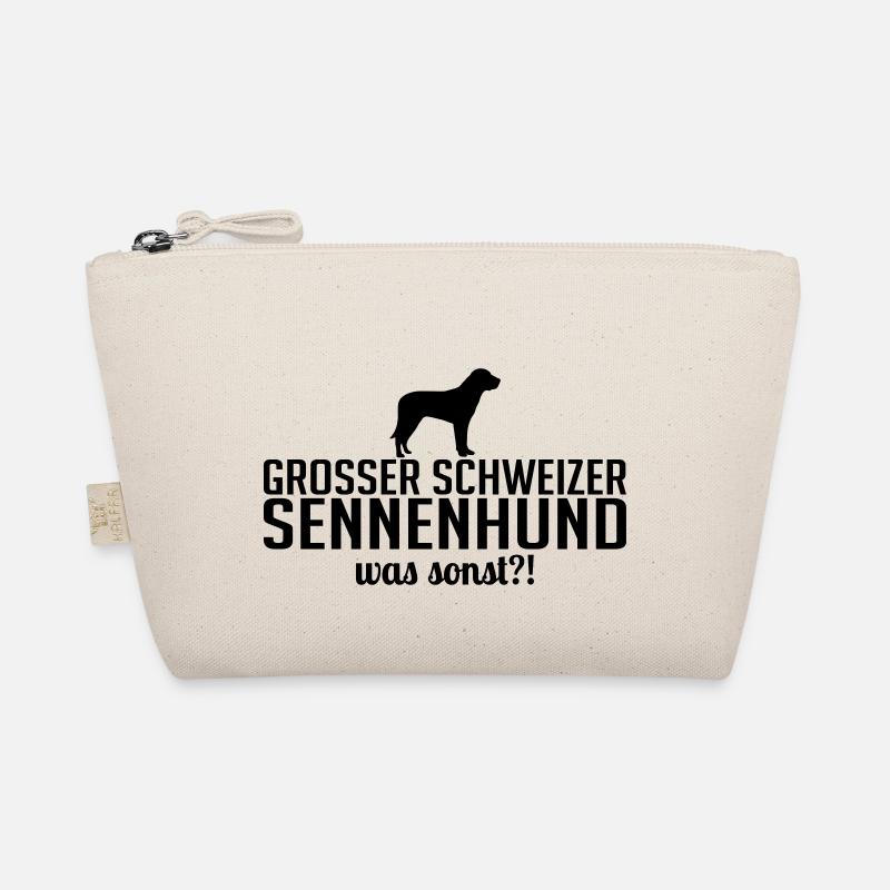 GROßER SCHWEIZER SENNENHUND was sonst Wilsigns - Bio-Täschchen - Natur