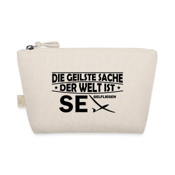 geilstes sache ist Segelfliegen Geschenk Segelflug - Bio-Täschchen - Natur - Vorne