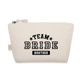 team bride brother - Organic Pouch - nature - Front