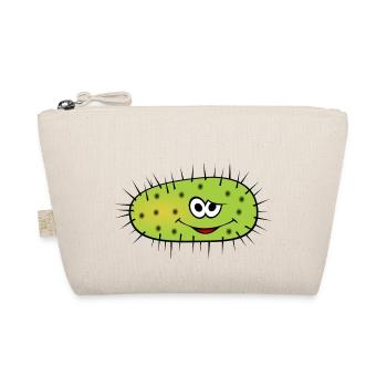 Green Bacteria Monster - Organic Pouch - nature - Front