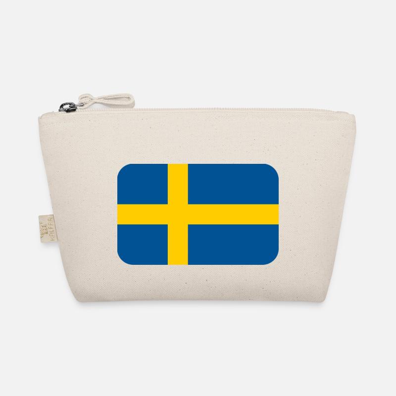 SWEDEN FLAG round corner 400 dpi Organic Pouch