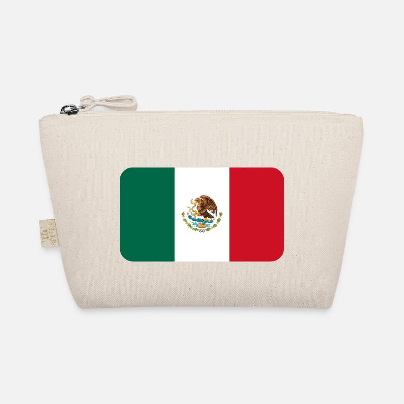 MEXICO FLAG round corner 400 dpi Organic Pouch
