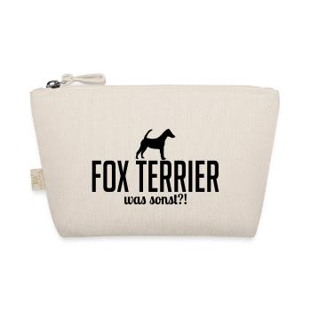 Kurzhaar FOX TERRIER was sonst Spruch Wilsigns - Bio-Täschchen - Natur - Vorne