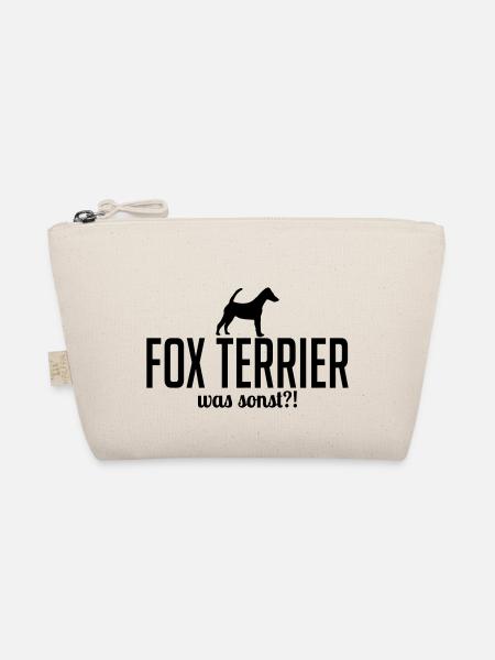 Kurzhaar FOX TERRIER was sonst Spruch Wilsigns - Bio-Täschchen - Natur