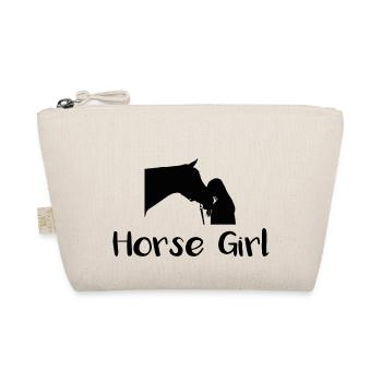 For all horse-lovers / rider - Organic Pouch - nature - Front