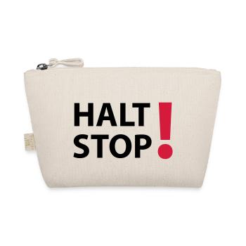 Halt Stop! - Bio-Täschchen - Natur - Vorne