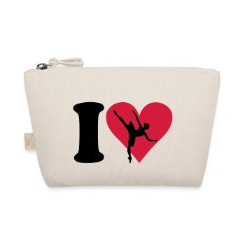 I love Ballett - Bio-Täschchen - Natur - Vorne