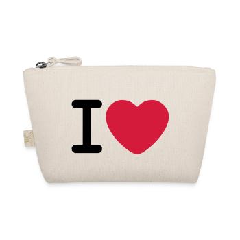 I love - Organic Pouch - nature - Front