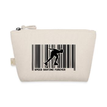 barcode speed skating skateur1 - Organic Pouch - nature - Front