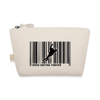 barcode speed skating skateur2 - Organic Pouch - nature - Front