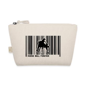 Barcode-Pferd Pferd Ball cavalier1 - Bio-Täschchen - Natur - Vorne