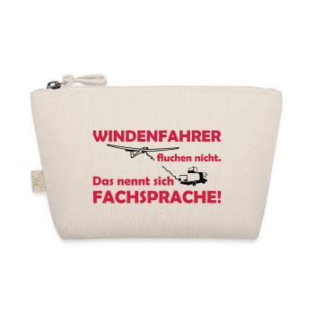 windenfahrer fluchen nicht segelflieger - Bio-Täschchen - Natur - Vorne