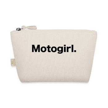 Motogirl für Frauen Biker Moto - Bio-Täschchen - Natur - Vorne