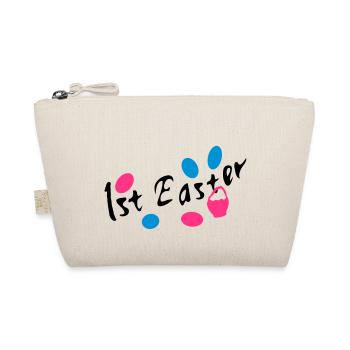 1st Easter txt easter eggs - Organic Pouch - nature - Front