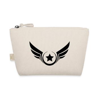 Winged star, star with wings - Organic Pouch - nature - Front