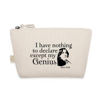 i have nothing to declare except my genius - Organic Pouch - nature - Front