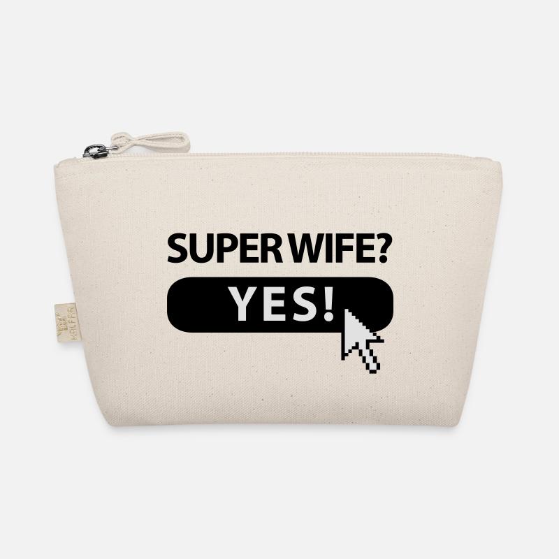 super_wife_button Bio-Täschchen