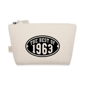 THE BEST OF 1963 - Birthday Geburtstag Design - Bio-Täschchen - Natur - Vorne