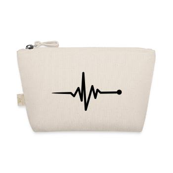 puls_beat_ekg_arzt__f1 - Organic Pouch - nature - Front