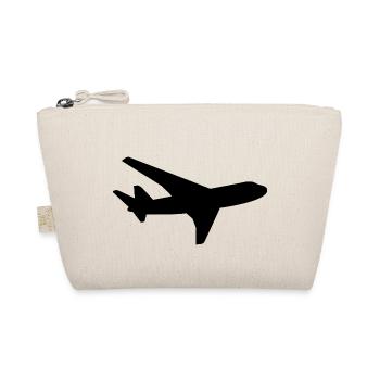Flugzeug - Bio-Täschchen - Natur - Vorne